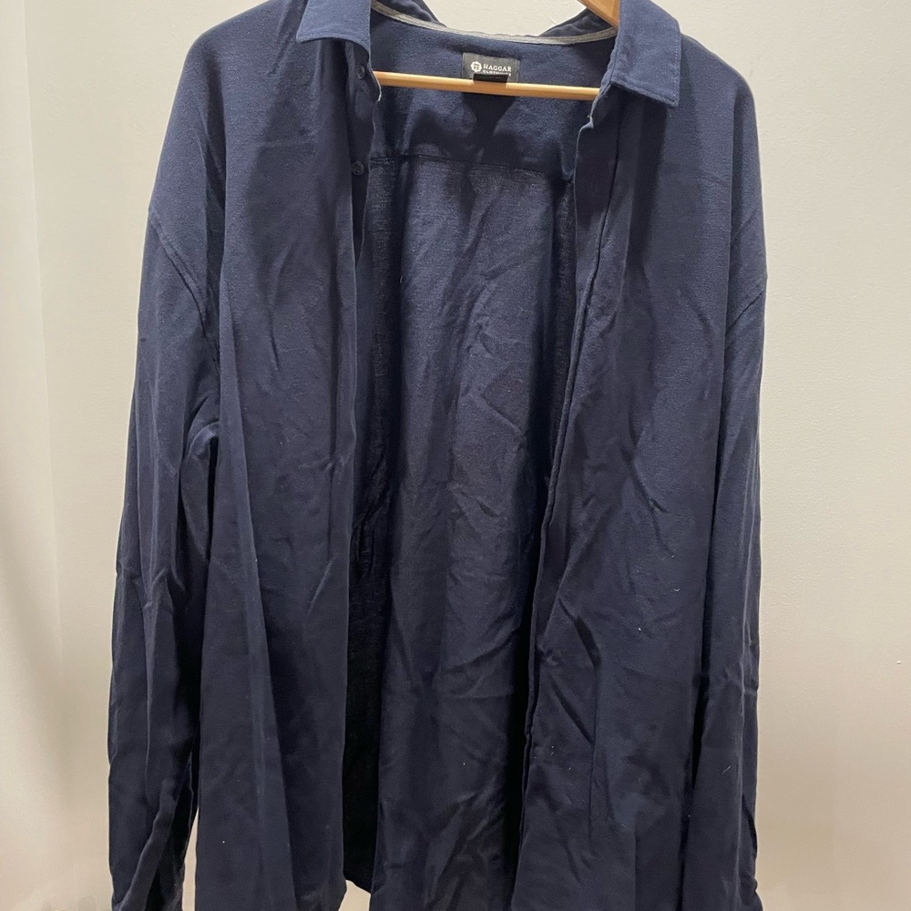 Men's Navy button up Shirt